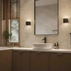 Martens Design Wandlamp Badkamer RIGA – mat zwart, 10x10 cm, IP44, dimbare LED. Modern design bij My Royal Bathroom – 15 jaar ervaring in badkamerverlichting.