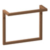 Brauer handdoekrek model B 35 cm voor wandmontage in geborsteld koper afwerking, vervaardigd uit RVS304 en geschikt voor badkamer en toilet.