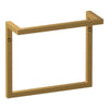 Brauer handdoekrek model B 35 cm voor wandmontage in geborsteld goud afwerking, vervaardigd uit RVS304 en geschikt voor badkamer en toilet.