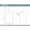 Brauer toiletborstel hangend – wandmontage – RVS304
