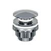 Brauer klikwaste afvoerplug met push open en close systeem in chroom afwerking voor wastafel zonder overloop.