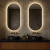 Ovalen badkamerspiegel met verlichting en verwarming – Martens Design Ovaal