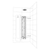 Sunshower One M Hoekmodel 140×33×10 cm met infrarood licht. Full body wellness infrarood douche, spier en gewrichtsverlichting. My Royal Bathroom met 15+ jaar ervaring en gratis verzending.