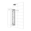 Sunshower One M Opbouw 140×33×10 cm met infrarood licht. Full body wellness infrarood douche, spier en gewrichtsverlichting. My Royal Bathroom met 15+ jaar ervaring en gratis verzending.